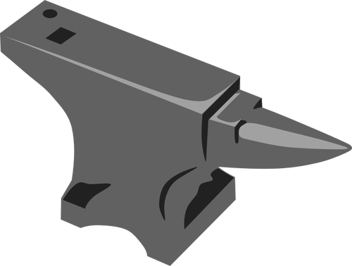 Blacksmith anvil vector drawing