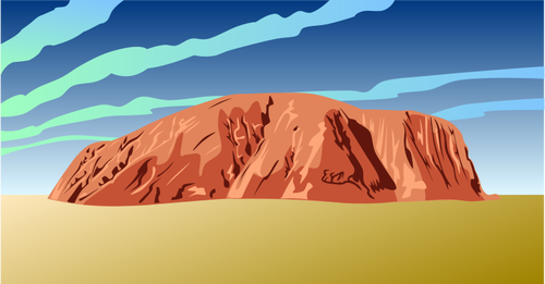 Ayers Rock-Vektorgrafik