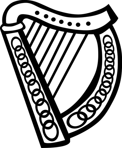 Vektorové grafiky keltská harfa