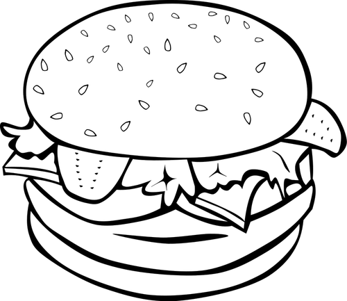 Grafica vettoriale di burger