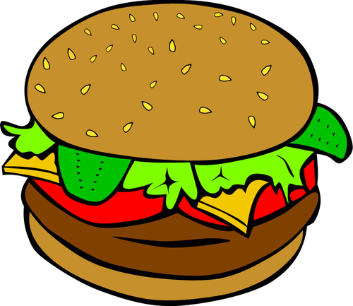 Illustrazione vettoriale di Burger