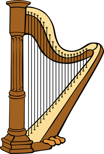 Image vectorielle de harpe