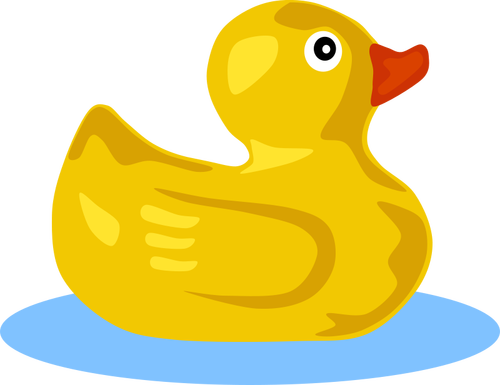 Ilustración de vector de pato de goma