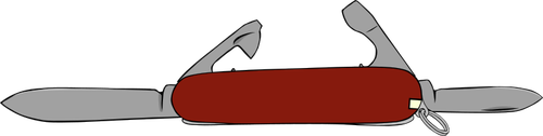 Brown-Swiss Army Knife-Vektor-Bild