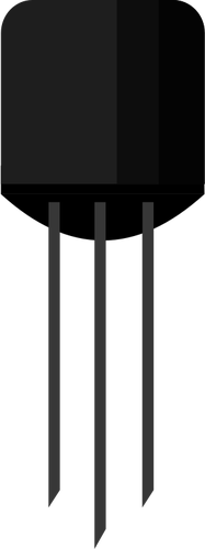 Электронный транзистор векторное изображение