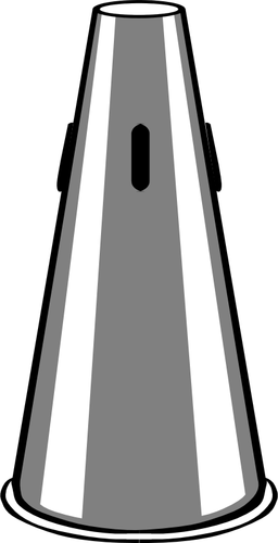 Векторное изображение прямо немой труба