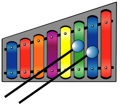 Illustration vectorielle de xylophone
