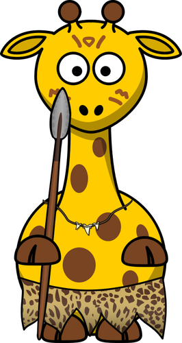 Ilustracja wektorowa dziki Tygrys żyrafa