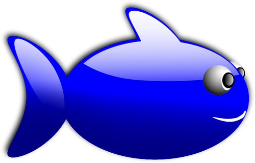 Pesce azzurro lucidi vettoriale illustrazione