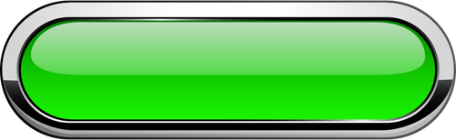 Tlusté šedé ohraničení zelené tlačítko vektorový obrázek