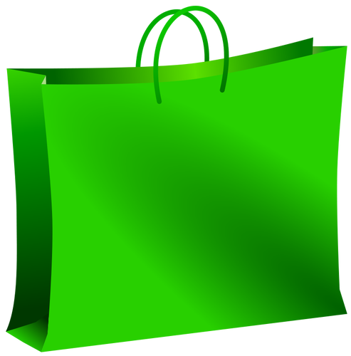 Ilustração em vetor saco verde