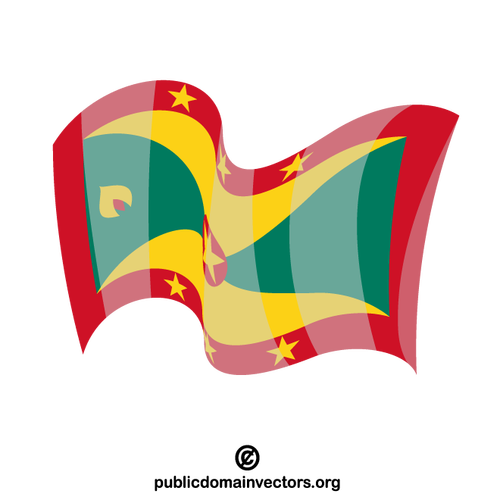 Grenada flagga vektor