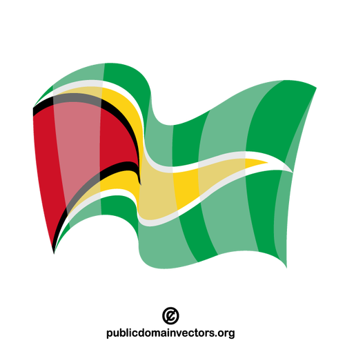 Bandiera del paese della Guyana