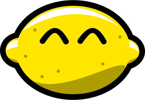 Ilustración de vector de limón le sonreía