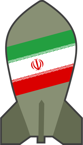 Vektorgrafiken von hypothetischen iranische Atombombe