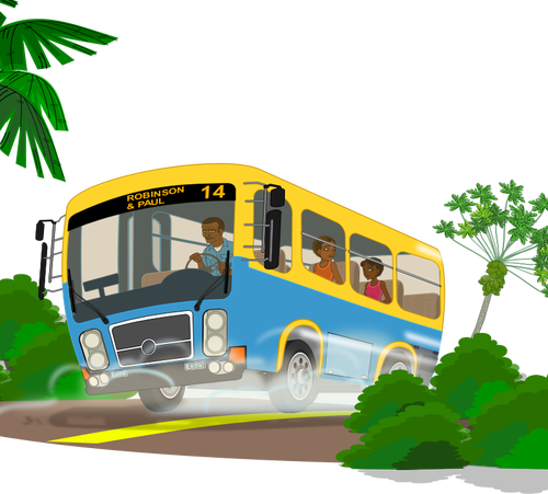 Wyspa szkolny autobus
