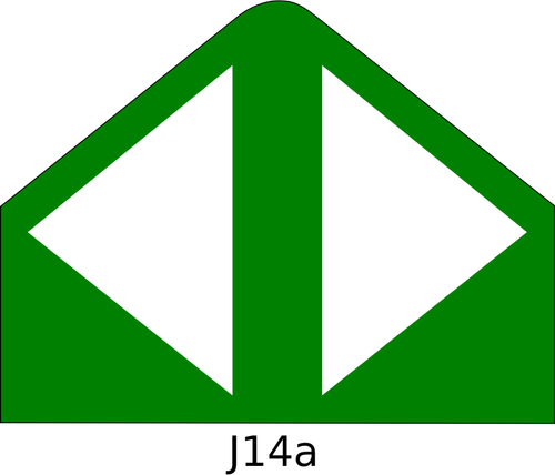 Immagine di vettore di scegliere il percorso beacon knuckle traffico segno