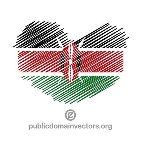 Ik hou van Kenia vectorafbeeldingen