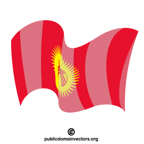 Kirgizistans statsflagga