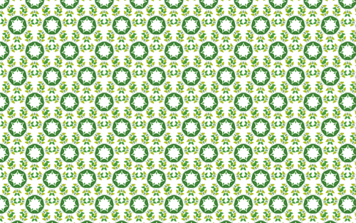 דפוס חלקה עם עלים ירוקים