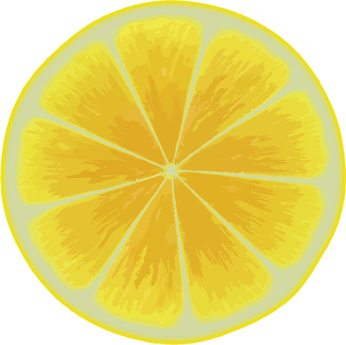 Fatia de citrino amarela