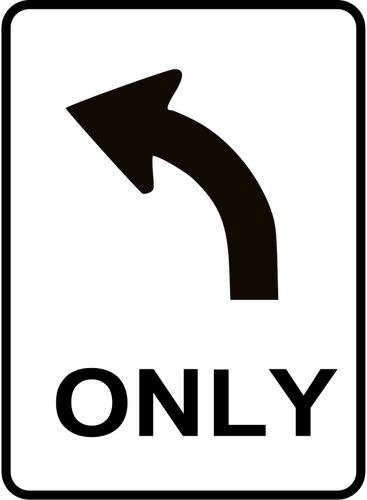 Веер левой движения знак векторное изображение