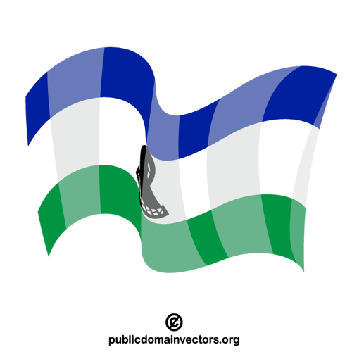 Lesothos statsflagga