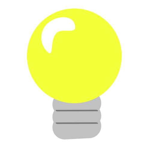 Light bulb vector symbol