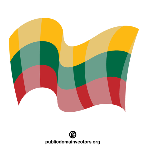 De vlag van de staat Litouwen