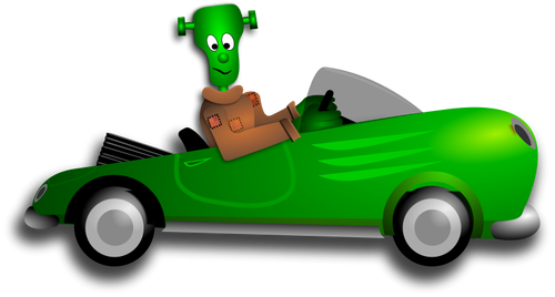 Pequeño Frankenstein conductor vector de la imagen