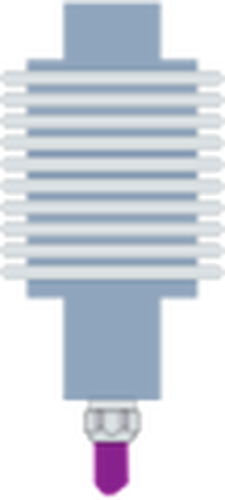 Ilustración de vector de la célula de carga