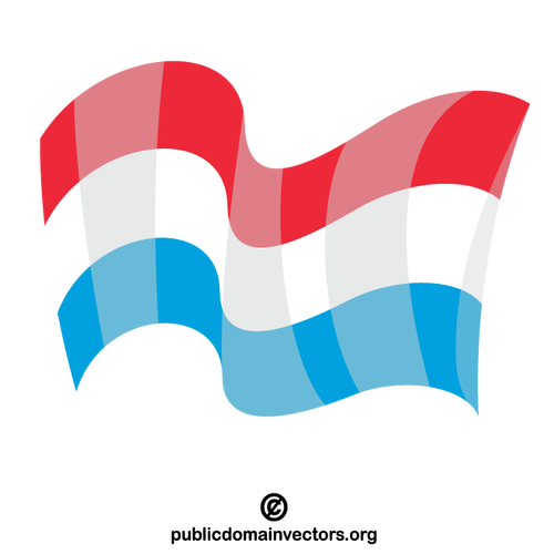 De nationale vlag van Luxemburg