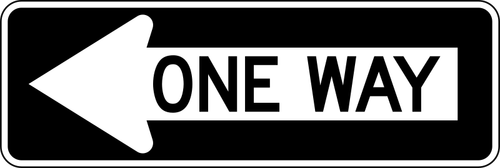 Horizontale Straßenschild