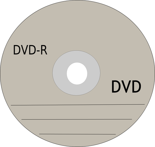 DVD innspillingen plate vektor