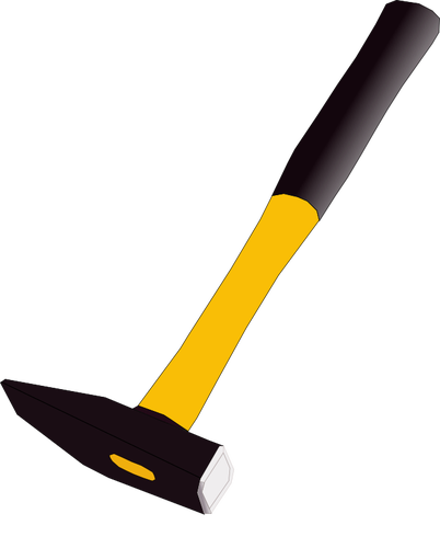 Hammer pictogram vectorillustratie