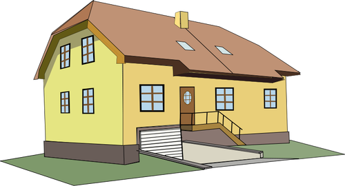 Vektor illustration av ett hus