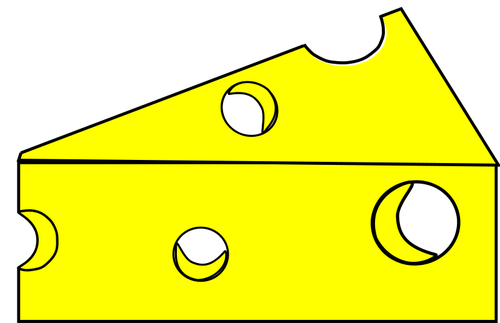 Векторный рисунок из куска сыра