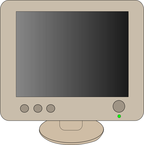 Computer-Monitor-Vektor-ClipArt-Grafik