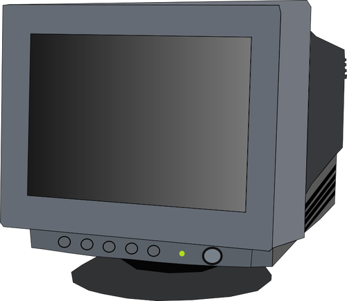 Monitor CRT vector illustraties