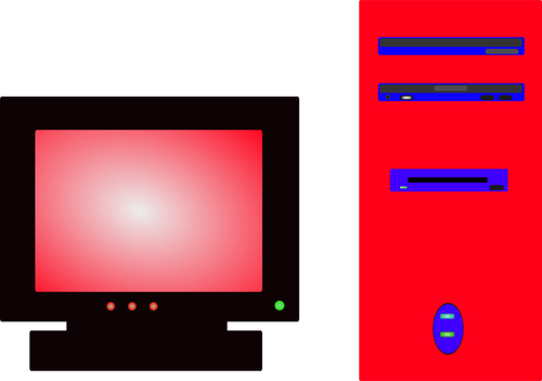 Персональный компьютер векторное изображение