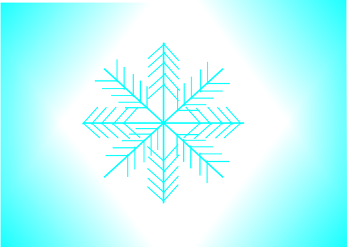 Lumihiutale-kuvitusvektori