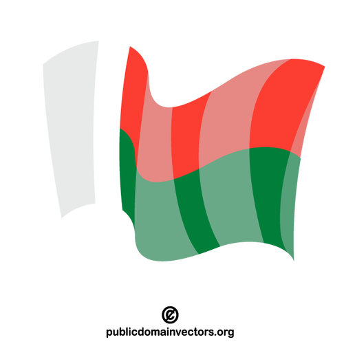 Flagge des Staates Madagaskar