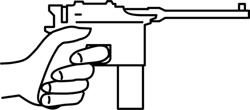 Graphiques de vecteur pour le pistolet Mauser