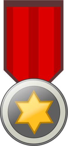 Nagroda gwiazda odznaka wektorowa