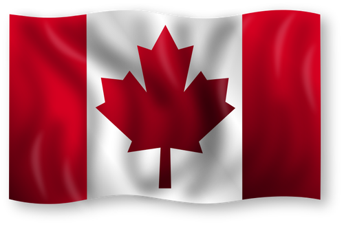 Kanadiske flagg vektortegning