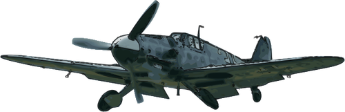 Мессершмидт Bf109G самолет векторные картинки