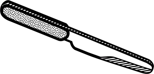 رسم سكين مقبض متقطع
