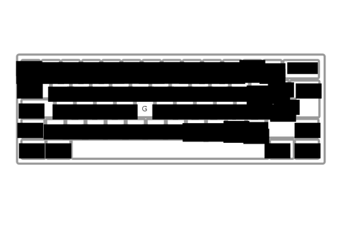 Tastatura ABNT PT BR vector imagine