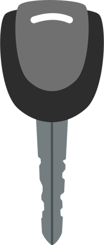 Vector negro y gris de la imagen de la llave de la puerta del coche