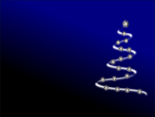 Vektor latar belakang dengan pohon Natal